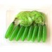 Силиконовая приманка на хищника, Taipan Vibe-Shot, 2,5 дюйма, 8шт/уп, цвет №08 Green neon